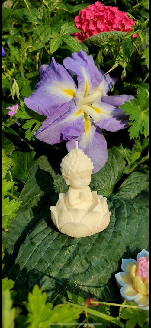 Bougie Buddha Lotus Éveil • Sérénité • Présence